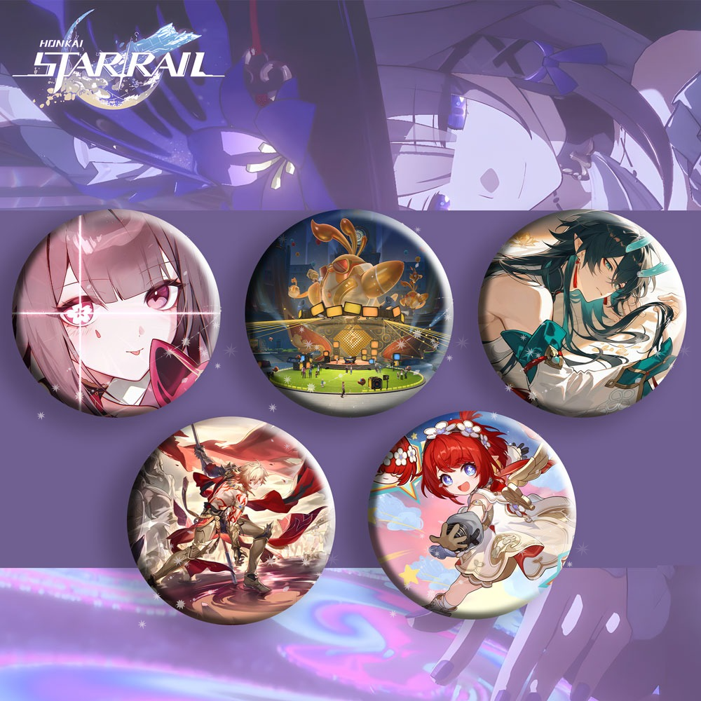 Anime Cosplay Miku - Honkai Star Rail Anime Badge Pins