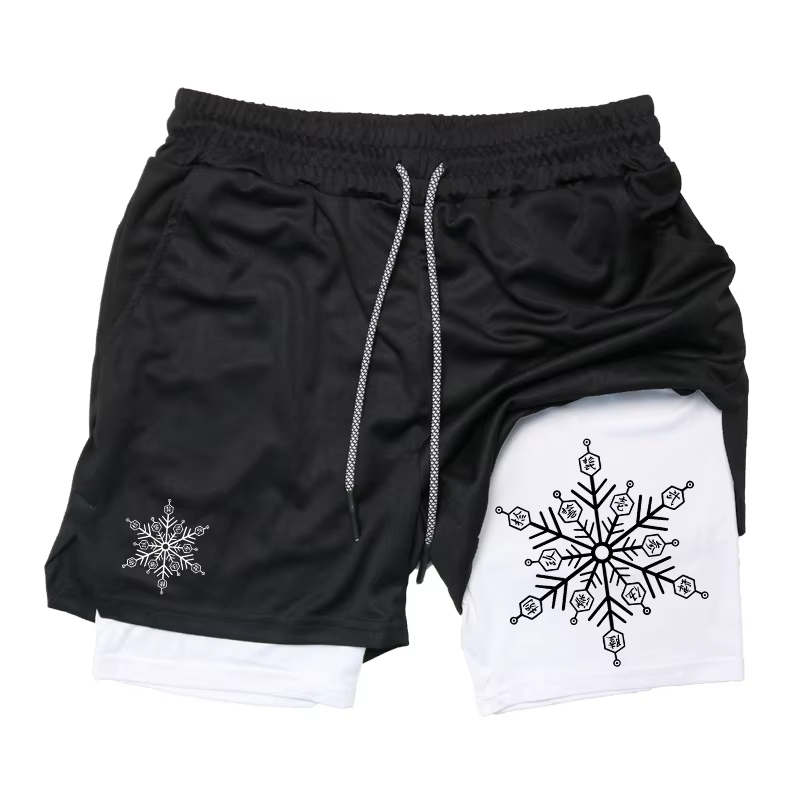 Anime Cosplay Naruto - Akaza Men's 2-in-1 Shorts cotton blend