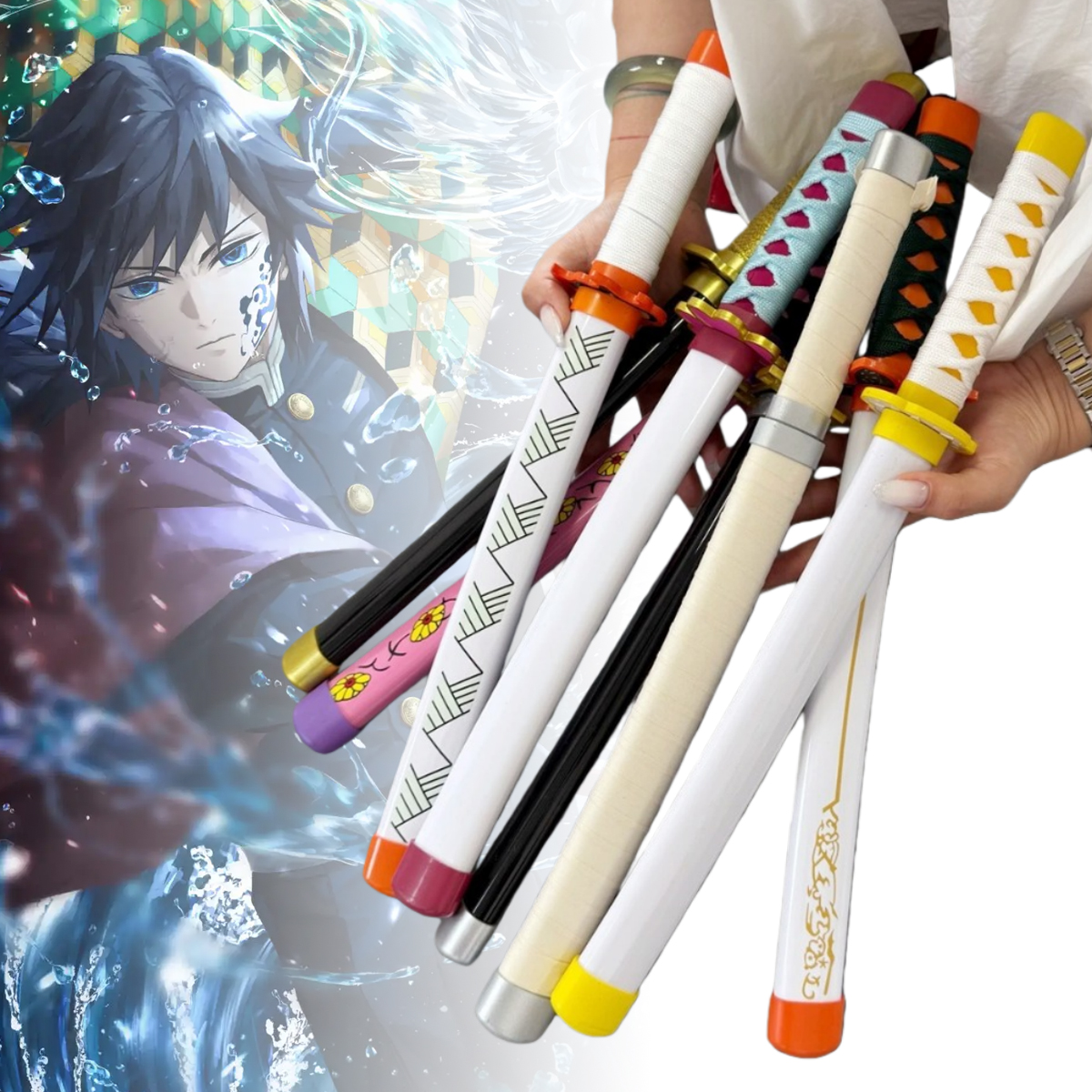 Anime Cosplay Real - 16inch Tomioka Giyuu Katana Anime Demon