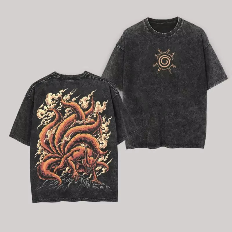 Anime Cosplay Naruto - 2026 Washed Retro Anime Naruto Pattern