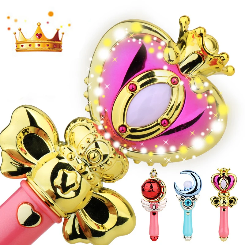Sailor Moon Wand - Sailor Mon Stick Spiral Heart Moon