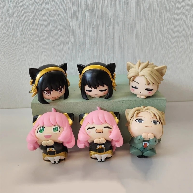 Anime Cosplay Yor Forger - 6Pcs/1Set 6CM SPY Family Anime Anya