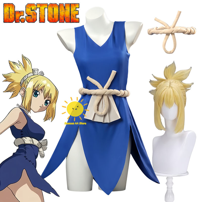 Anime Dr.Stone Cosplay Kohaku  – Anime Cosplay Mujer Bewertung und Preis