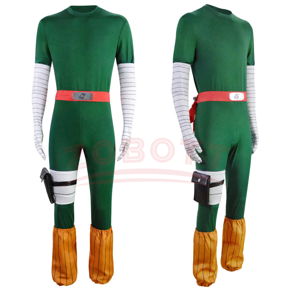 Men Cosplay Rock Lee Costumes  – Anime Cosplay Ninja Bewertung und Preis