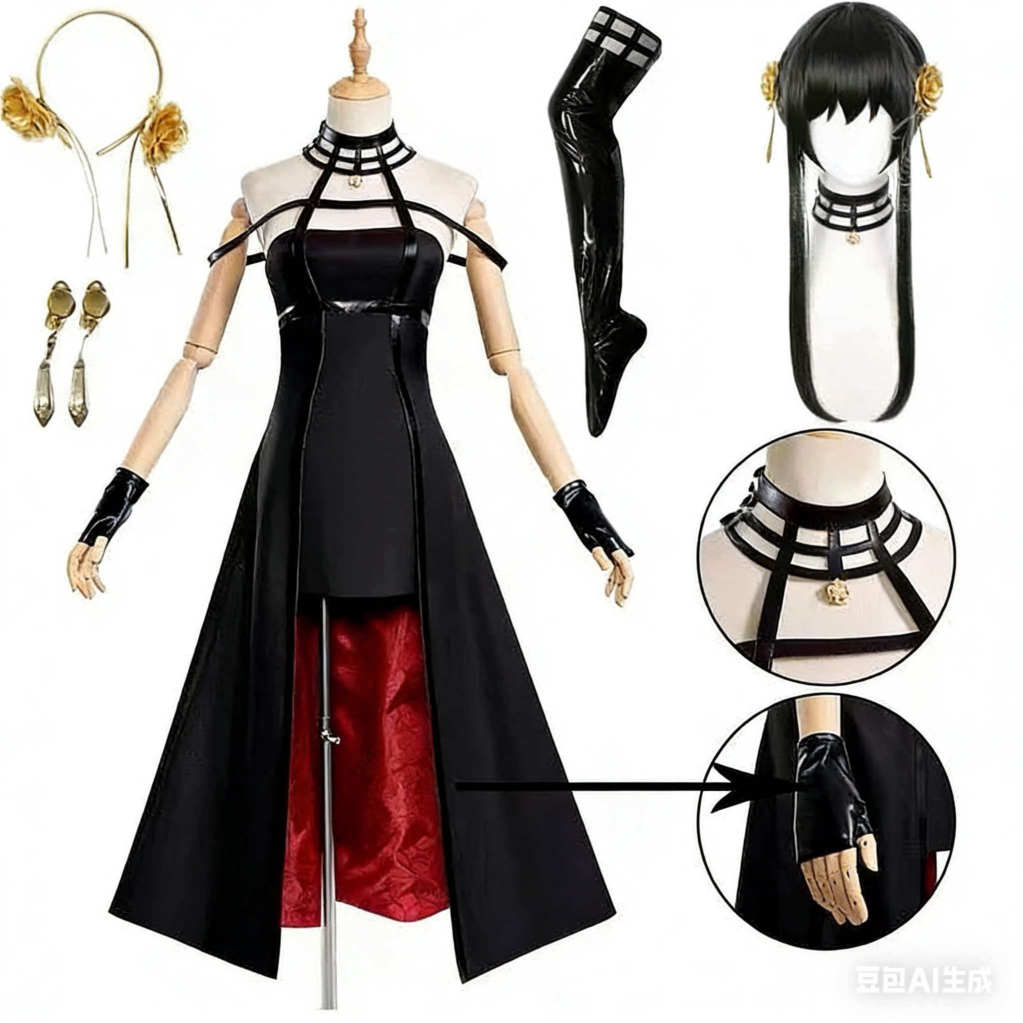 Yor Forger Cosplay costume Hea – Anime Cosplay Yor Forger Bewertung und Preis