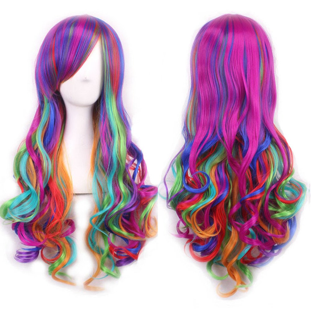 Synthetic Hair Ombre Rainbow C – Anime Cosplay Red Hair Bewertung und Preis