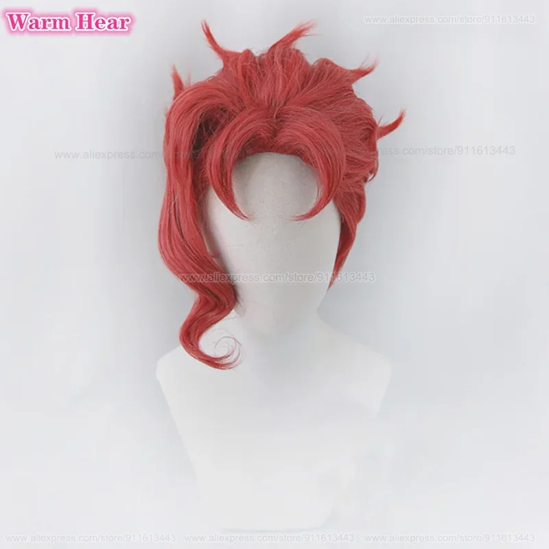 Noriaki Kakyoin Synthetic Unis – Anime Cosplay Red Hair Bewertung und Preis