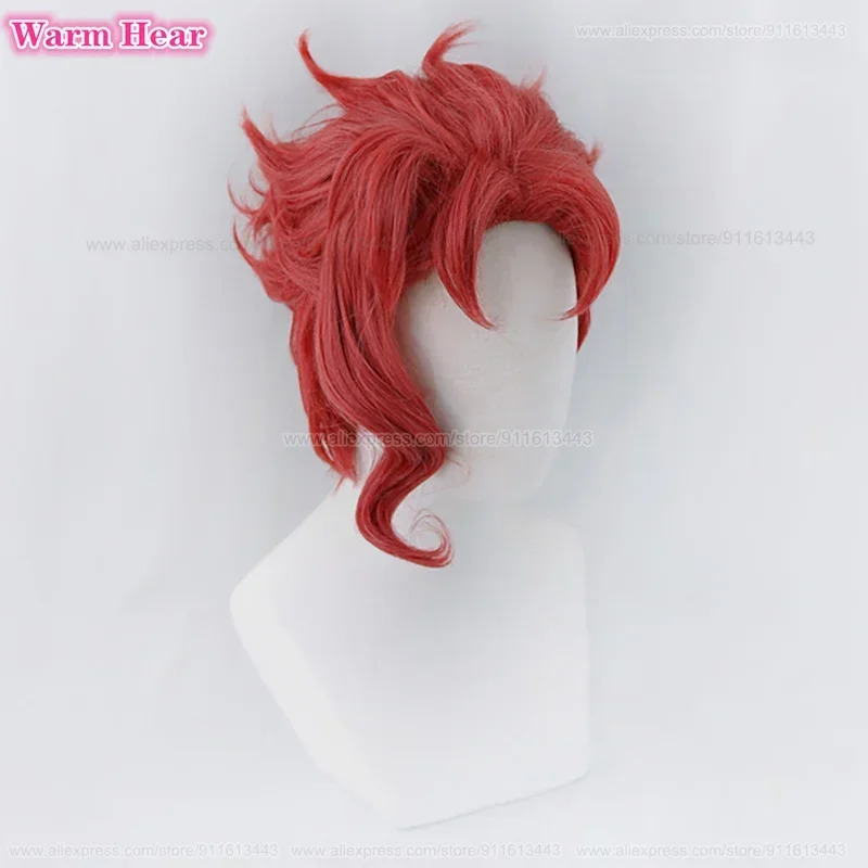 Noriaki Kakyoin Synthetic Unis – Anime Cosplay Red Hair Bewertung und Preis