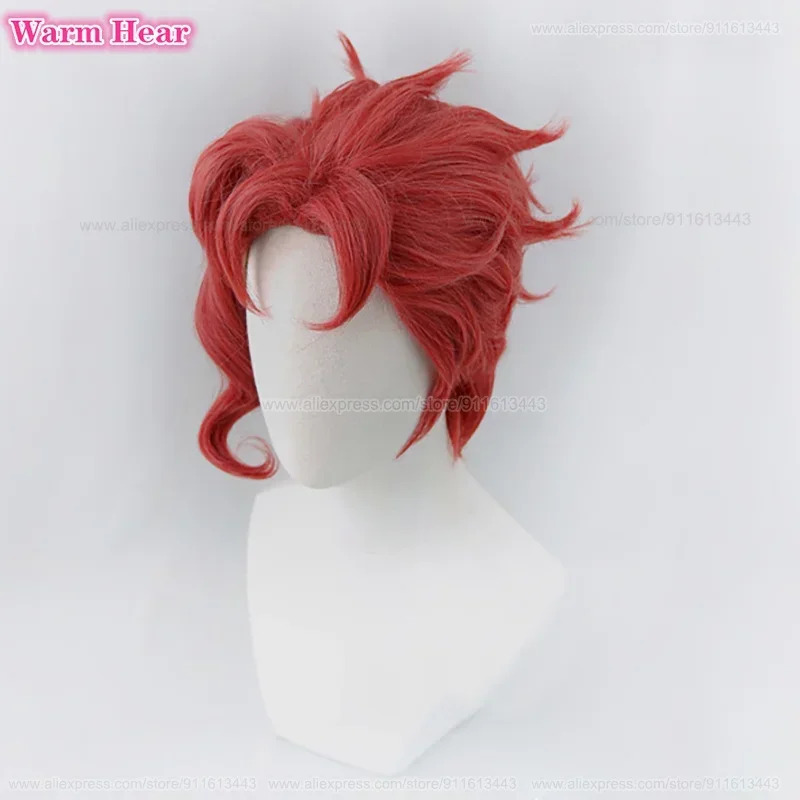 Noriaki Kakyoin Synthetic Unis – Anime Cosplay Red Hair Bewertung und Preis