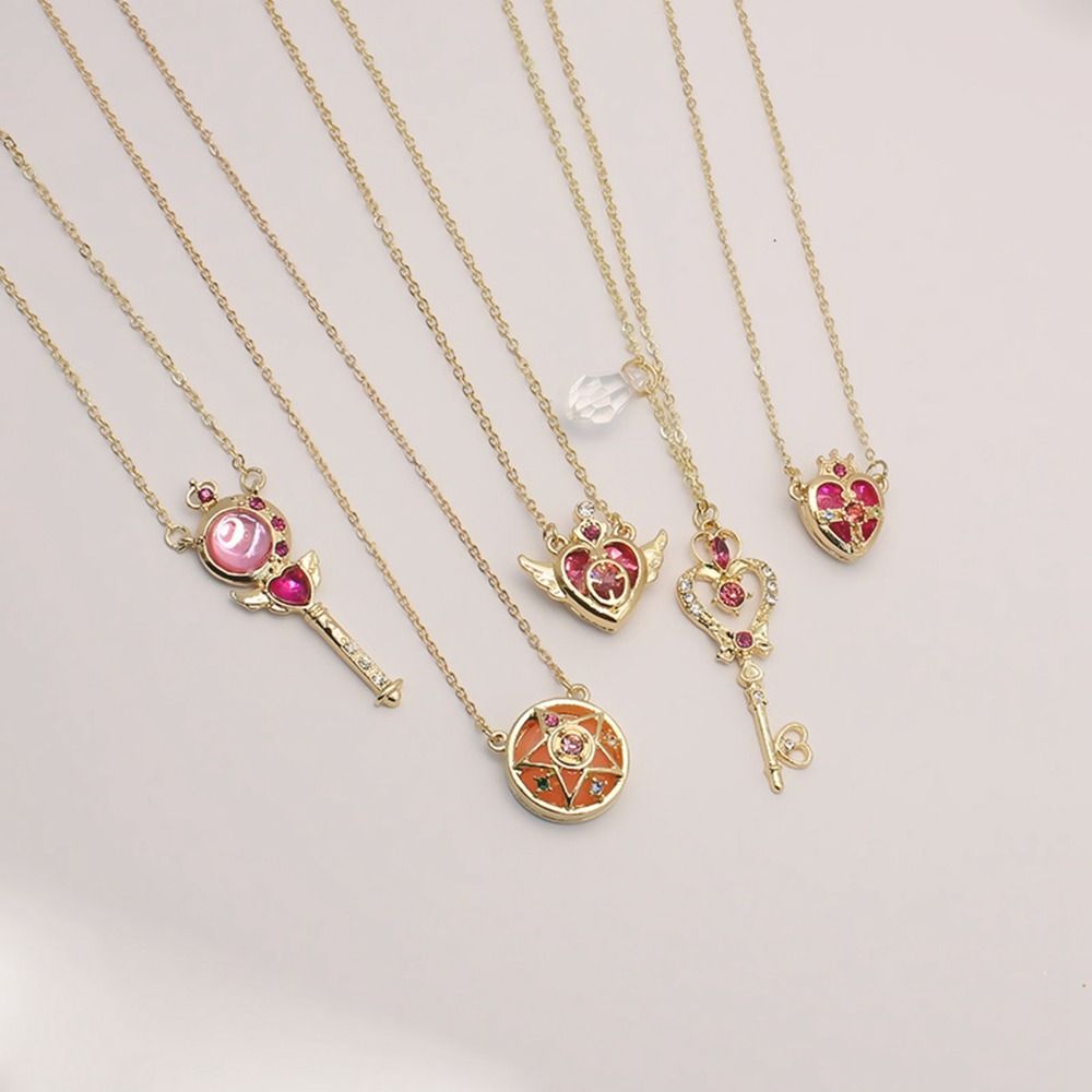 Crystal Anime Necklace Cute Co – Sailor Moon Wand Bewertung und Preis