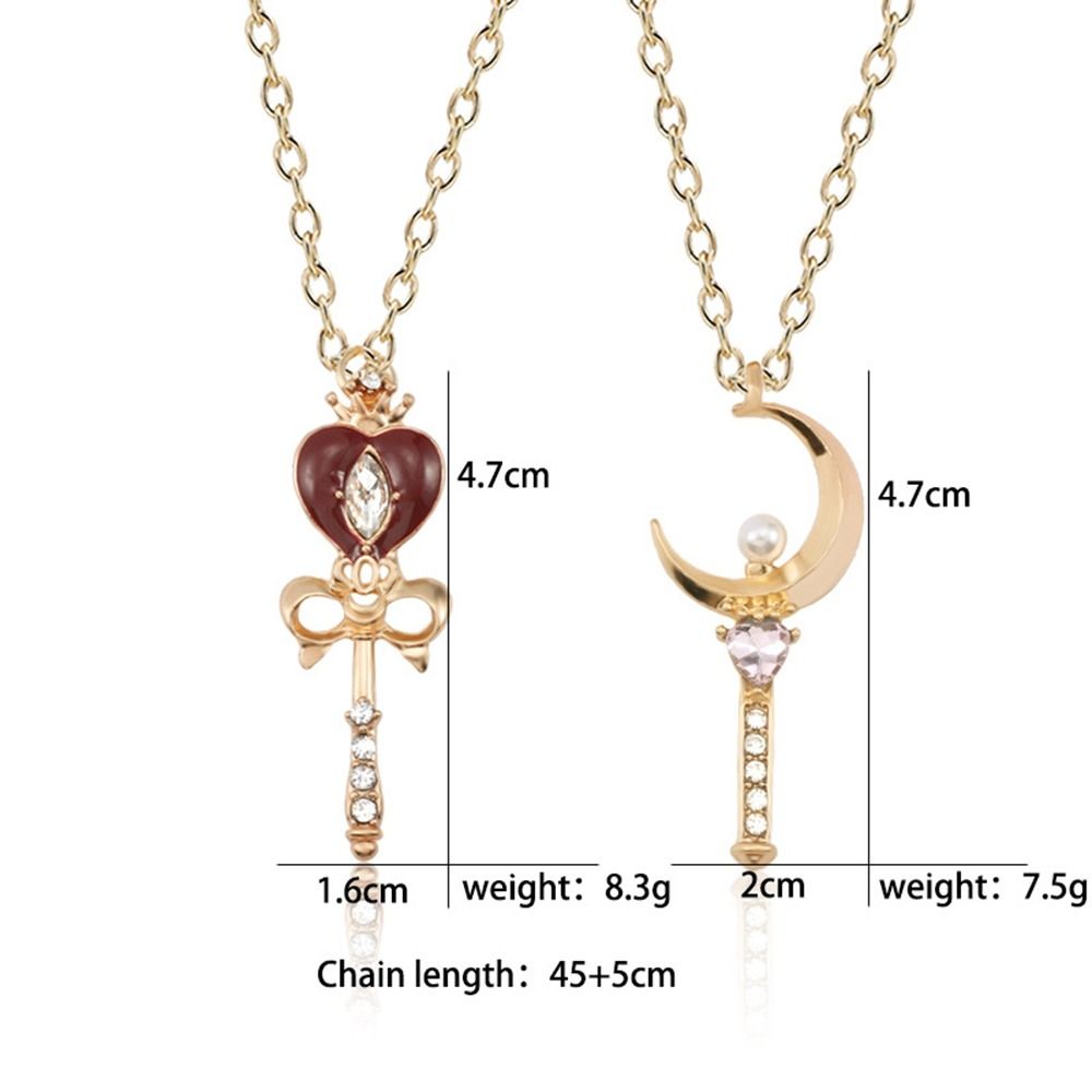 Crystal Anime Necklace Cute Co – Sailor Moon Wand Bewertung und Preis