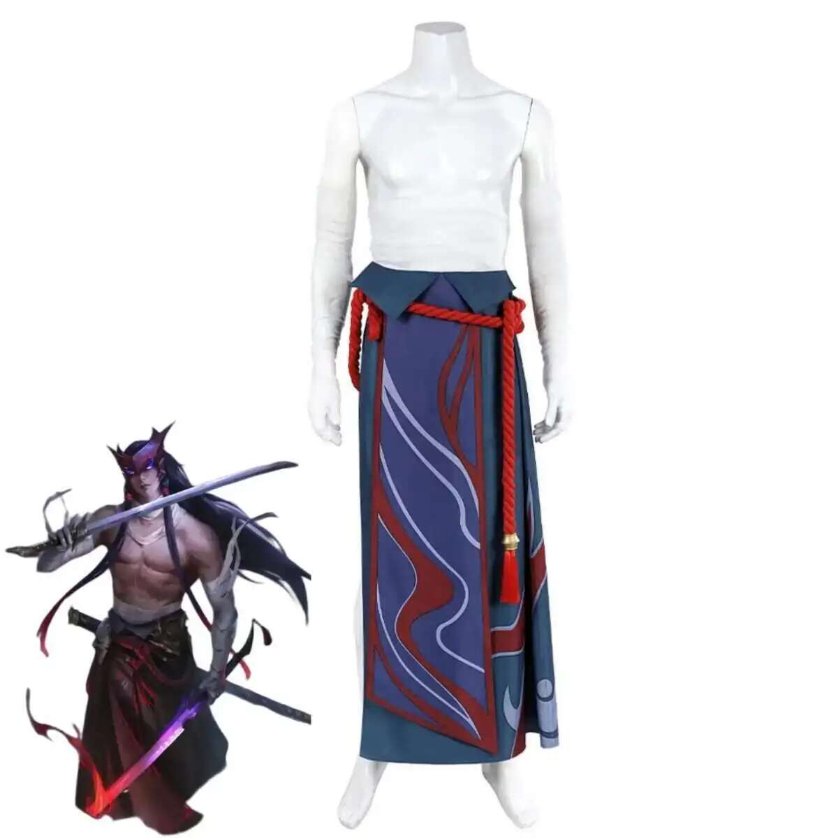 Game LOL Unforgotten Yone Cosp – Anime Cosplay Mujer Bewertung und Preis