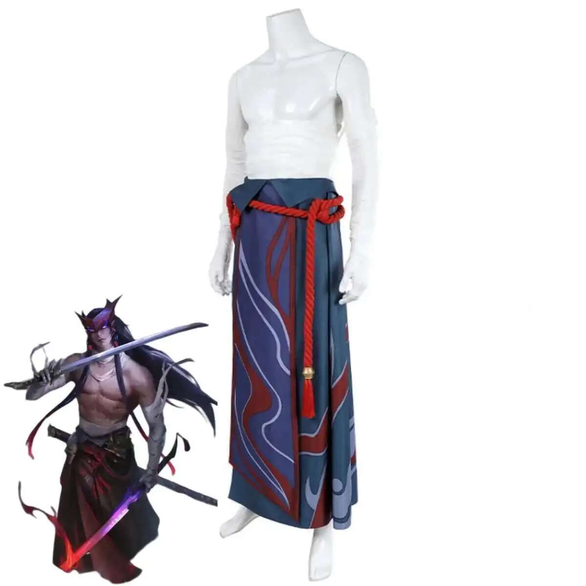 Game LOL Unforgotten Yone Cosp – Anime Cosplay Mujer Bewertung und Preis