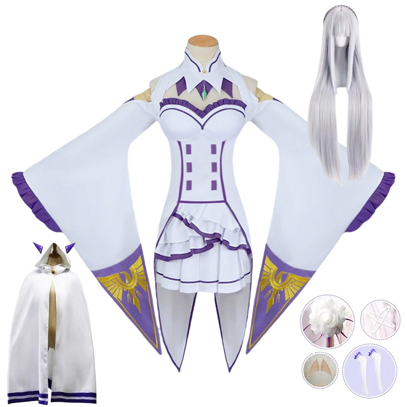 Emilia Cosplay Re Life in a di – Anime Cosplay Re Zero Bewertung und Preis