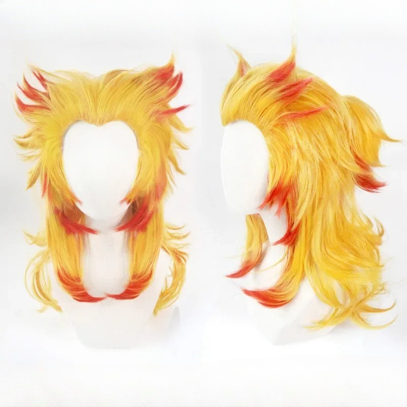 Rengoku Kyoujurou Wig Kimetsu  – Anime Cosplay Red Hair Bewertung und Preis