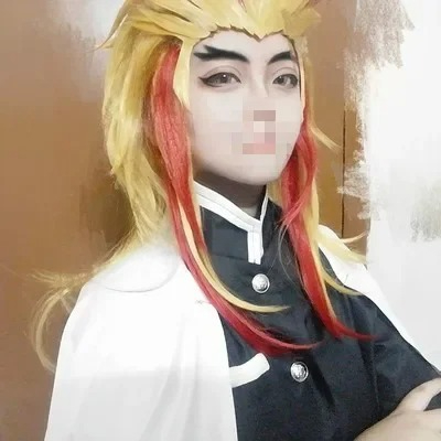 Rengoku Kyoujurou Wig Kimetsu  – Anime Cosplay Red Hair Bewertung und Preis