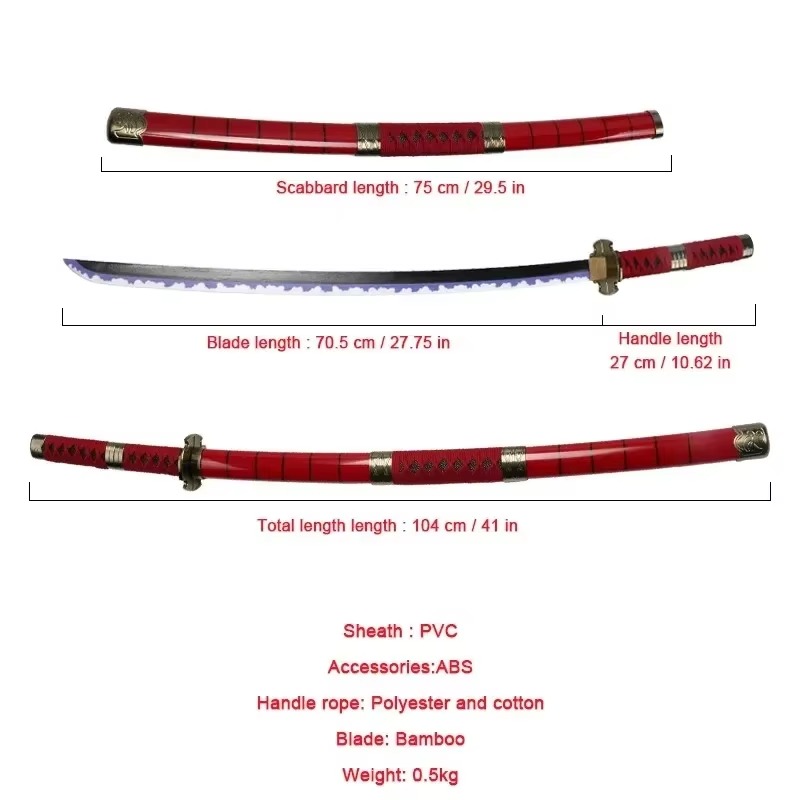 40incn Roronoa Zoro Katana Nin – Anime Cosplay Real Bewertung und Preis
