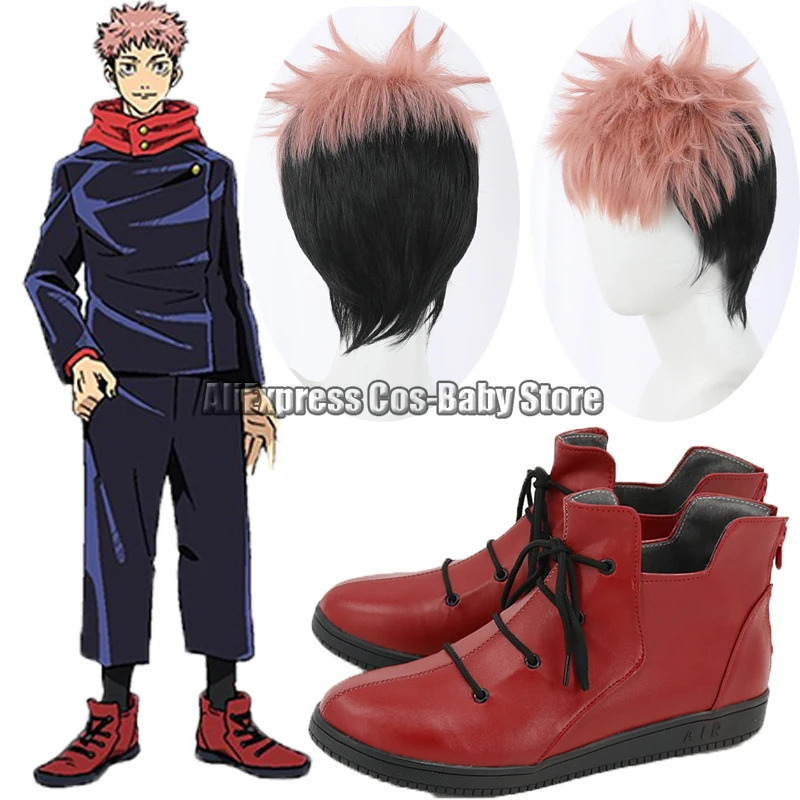Anime Juju Ka Cosplay Shoes Bo – Anime Cosplay Red Hair Bewertung und Preis