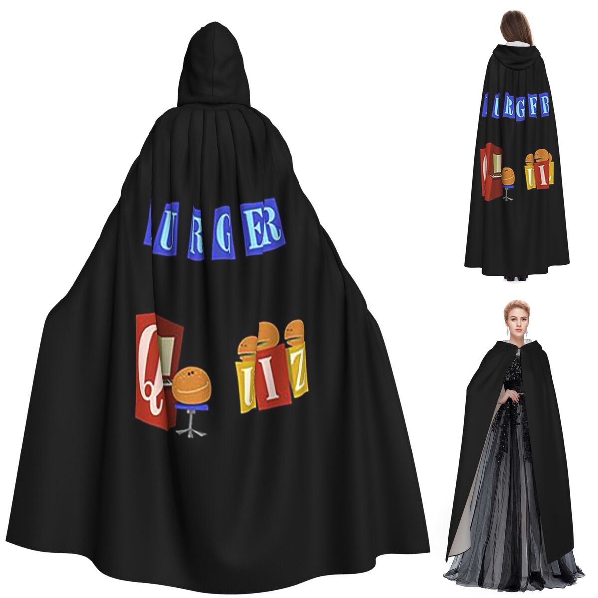 Burger Quiz New Logo Long Hood – Anime Cosplay Quiz Bewertung und Preis