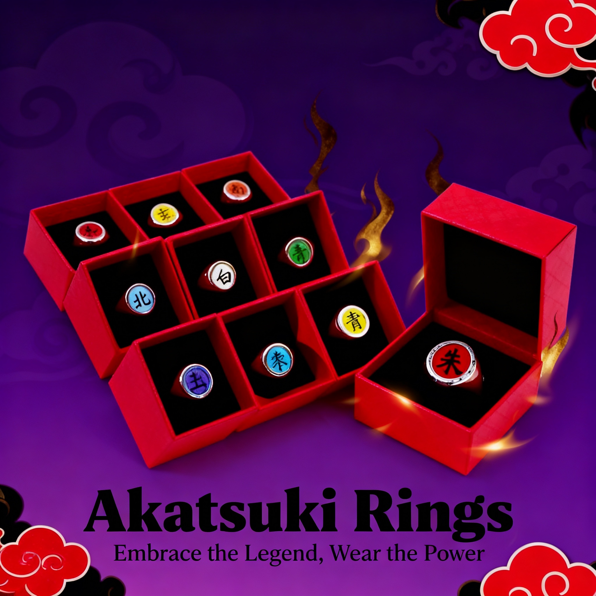 Hot Anime Accessories Ring Aka – Anime Cosplay Naruto Bewertung und Preis