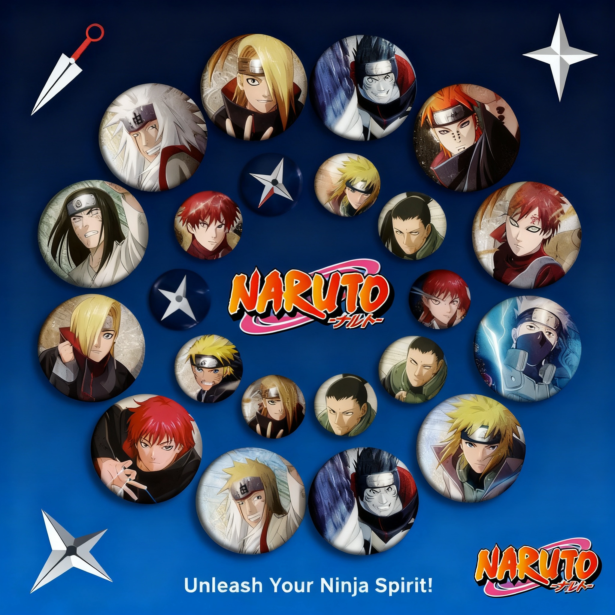 Naruto Anime Badge Pin 58mm Sa – Anime Cosplay Naruto Bewertung und Preis