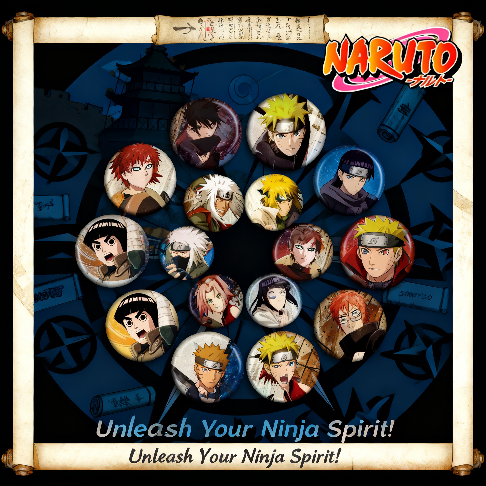Naruto Anime Badge Pin 58mm Sa – Anime Cosplay Naruto Bewertung und Preis