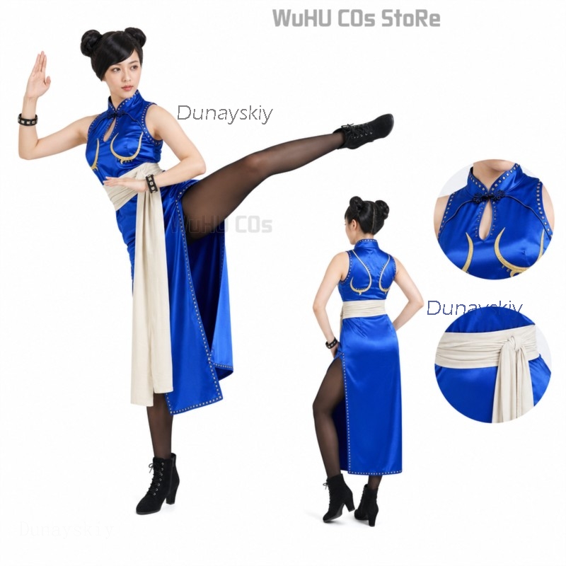 Adult Sexy Street Chun Li Cosp – Anime Cosplay Live Bewertung und Preis
