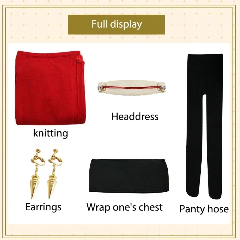 Yor Forger Cosplay Long Red Kn – Anime Cosplay Yor Forger Bewertung und Preis