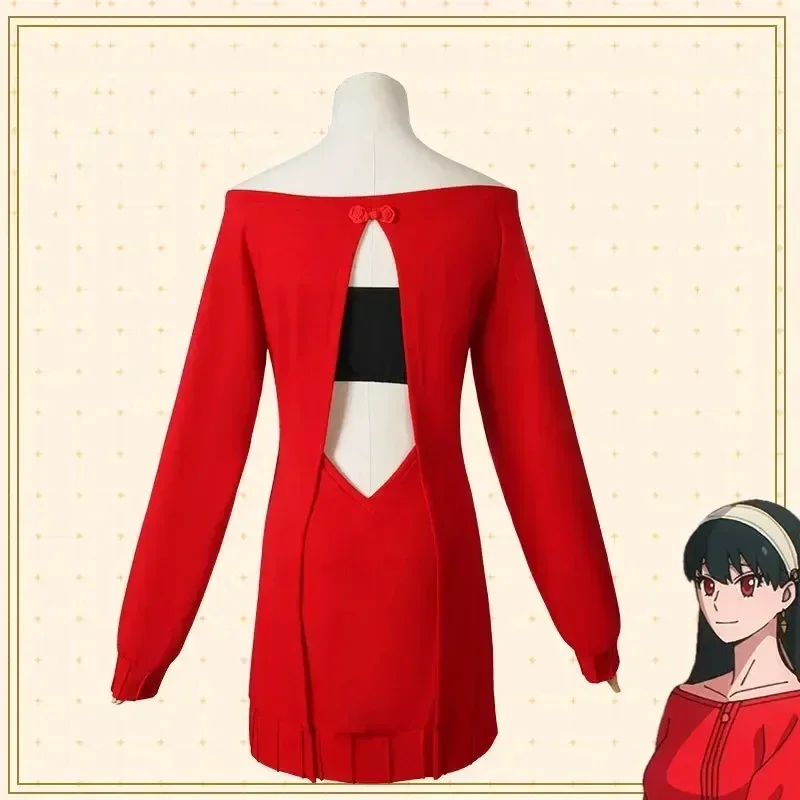 Yor Forger Cosplay Long Red Kn – Anime Cosplay Yor Forger Bewertung und Preis