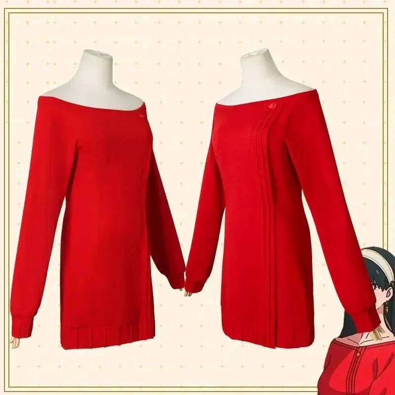 Yor Forger Cosplay Long Red Kn – Anime Cosplay Yor Forger Bewertung und Preis