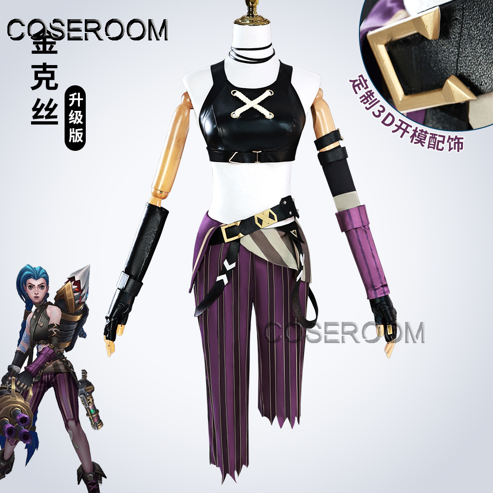 Game Newly Jinx Cosplay Costum – Anime Cosplay Girls Bewertung und Preis