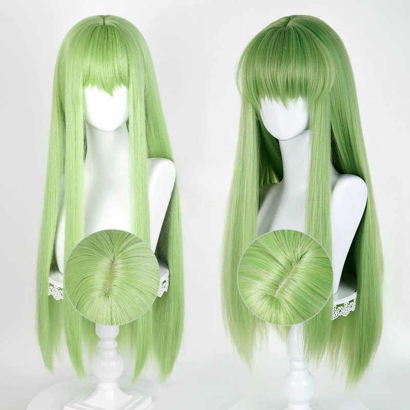 Anime CC Cosplay Green Wig Lon – Anime Cosplay Mujer Bewertung und Preis