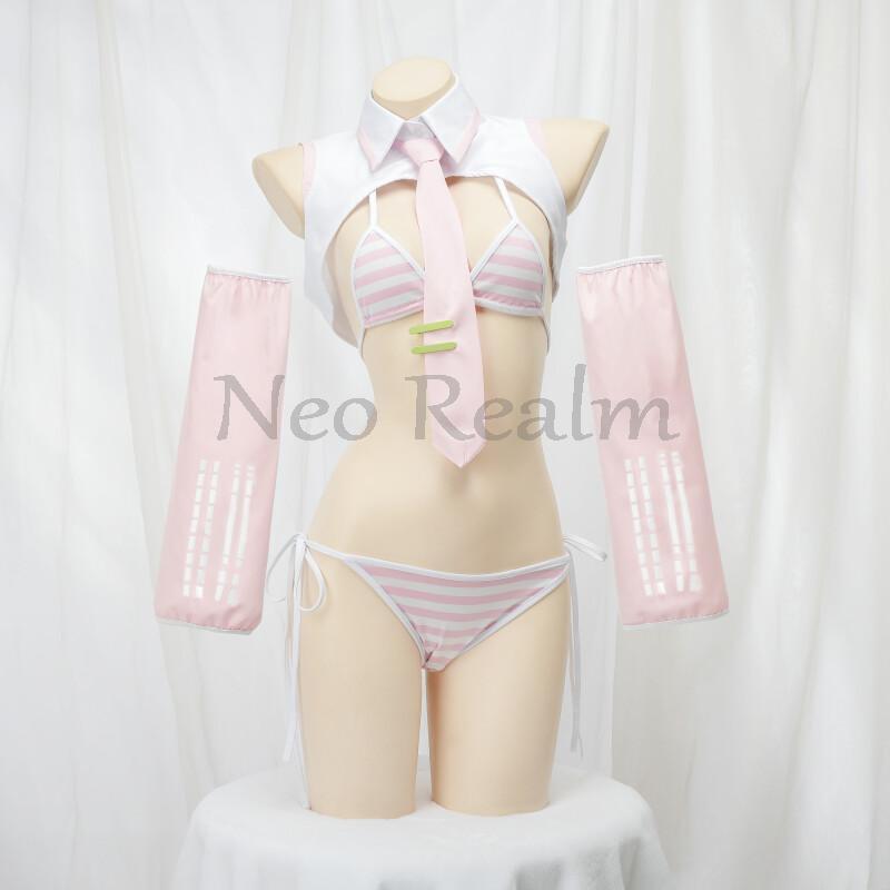 Anime  Miku Cosplay Pink Fanta – Anime Cosplay Miku Bewertung und Preis