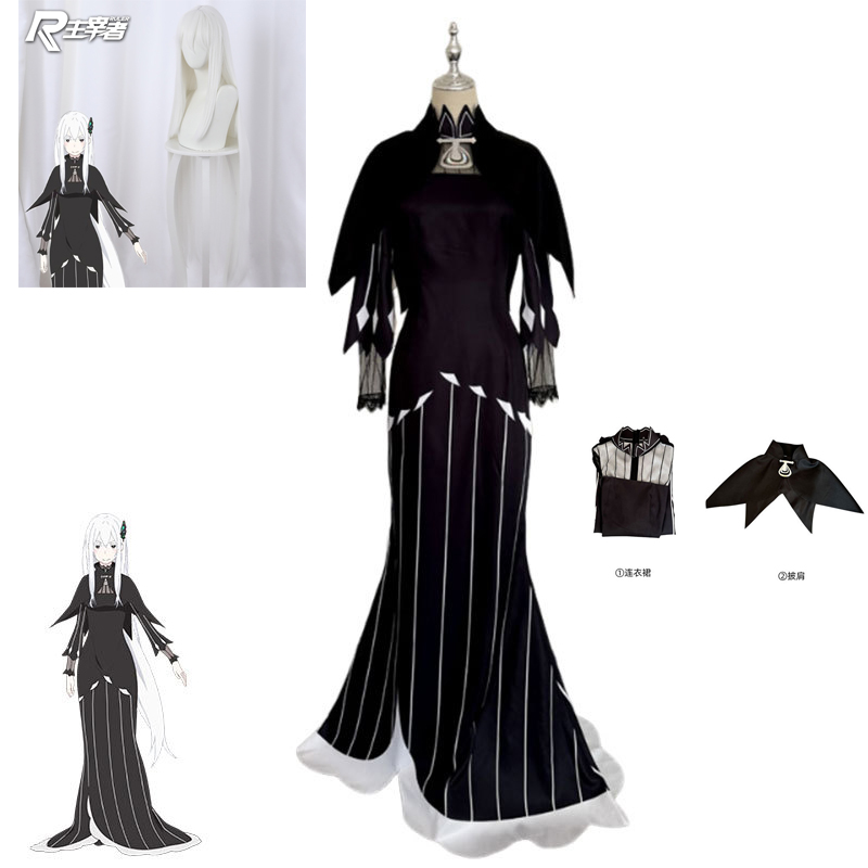 Re:Zero Echidna Cosplay Costum – Anime Cosplay Re Zero Bewertung und Preis