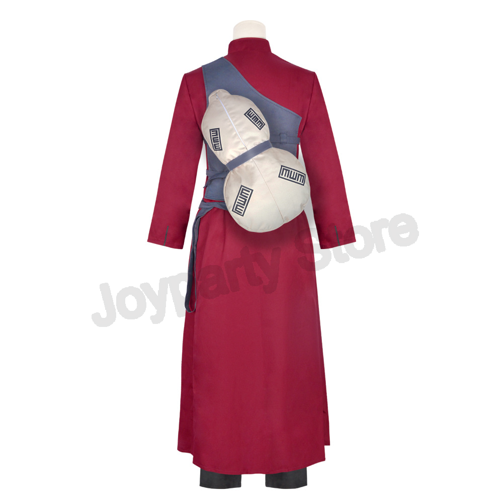 Gaara Cosplay Costume Sand Fiv – Anime Cosplay Red Hair Bewertung und Preis